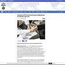 Aumento un 82% el valor de fusiones y adquisiciones en Colombia, seg�n Aon